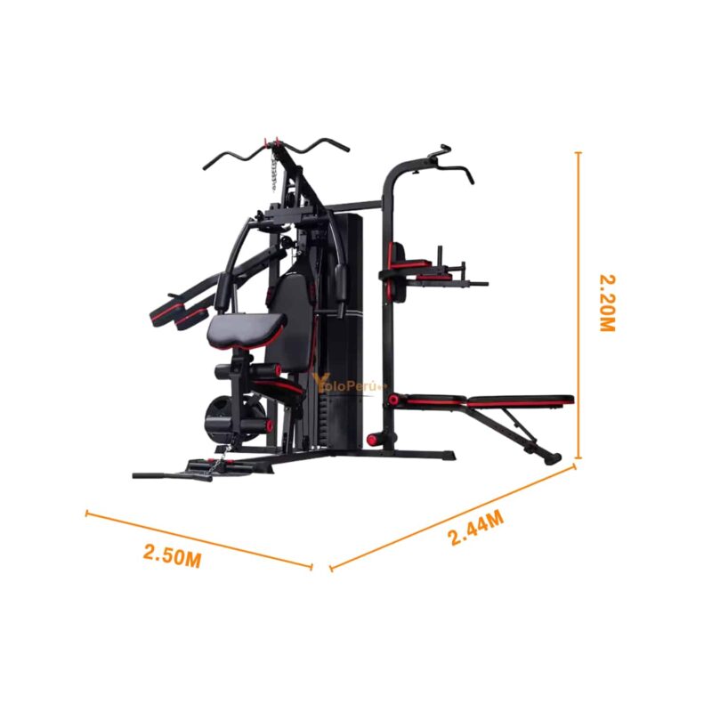 MINI GYM 3 ESTACIONES MHG6330P (6 PIEZAS) - Imagen 2