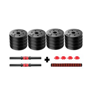 SET DE MANCUERNAS 50KG PVC CON ADAPTADOR