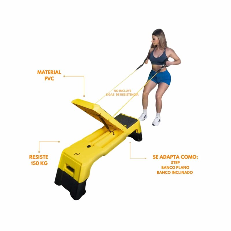 STEP PARA AEROBICOS CONVERTIBLE IMPORTADO XFIT XF-3900 - Imagen 4