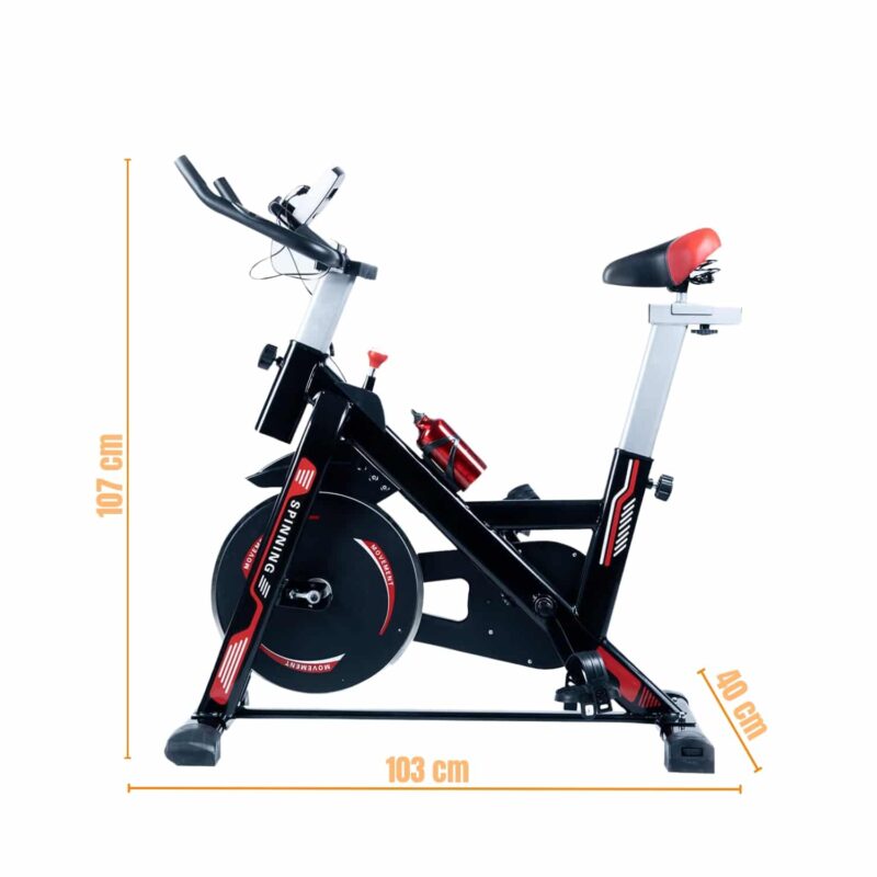 BICICLETA SPINNING DE 12KG MODELO BF800 - Imagen 2