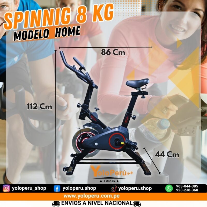 BICICLETA SPINNING DE 8kg MODELO HOME - OFERTA ONLINE - Imagen 3