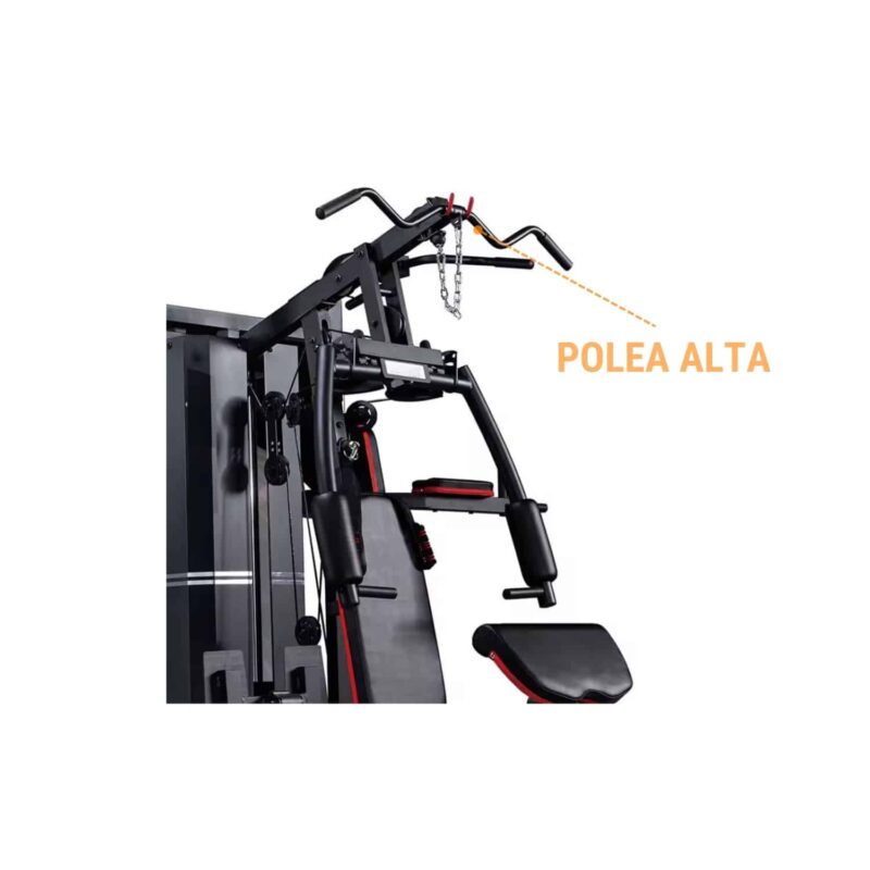 MINI GYM 3 ESTACIONES CON PRENSA MHG6320P (6 PIEZAS) - Imagen 3