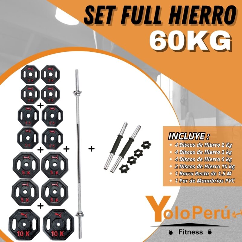 PROMOCIÓN DIA DEL PADRE (BANCA RACK REGULABLE + SET HIERRO 60KG) - Imagen 2