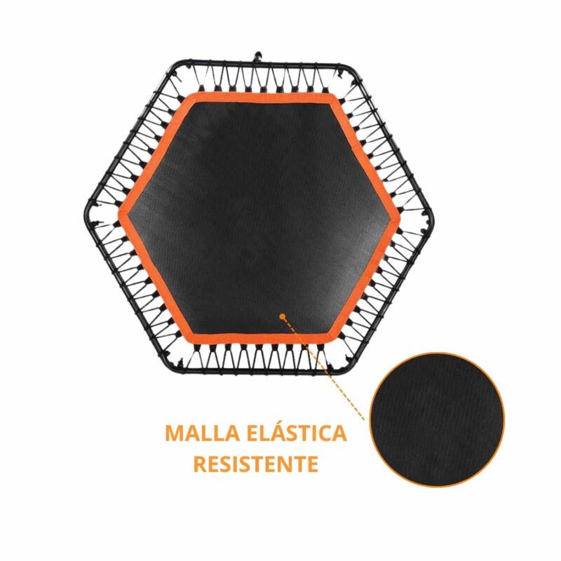 TRAMPOLIN CON SOPORTE 100CM X 135CM REAL FITNESS - Imagen 5