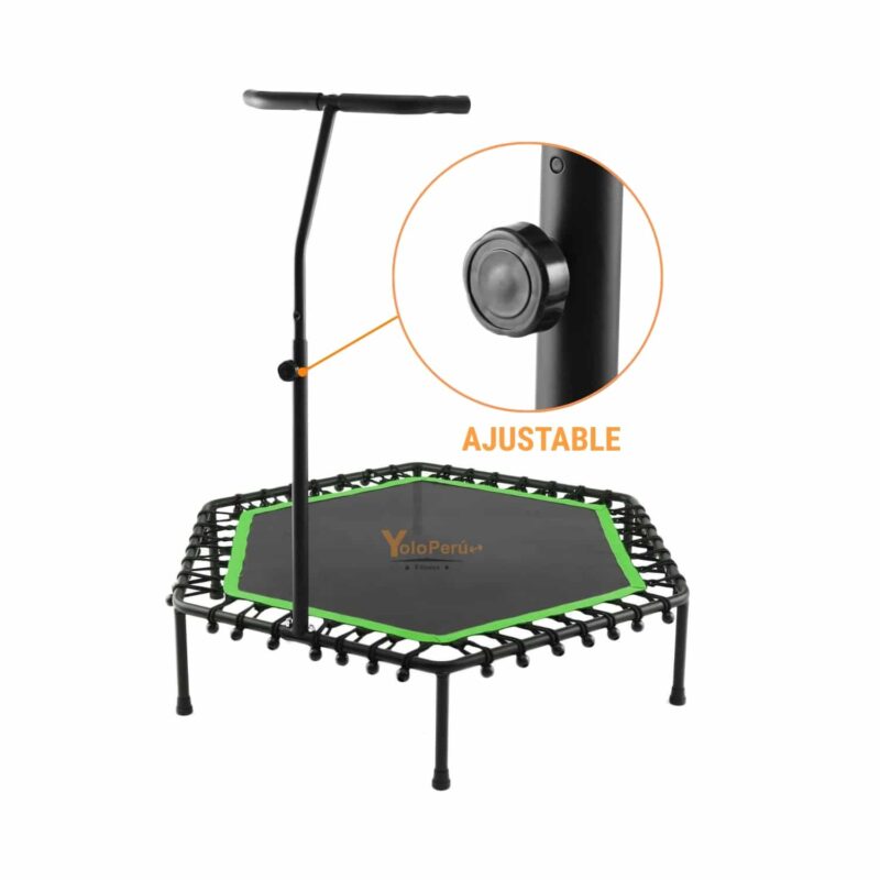 TRAMPOLIN HEXAGONAL CON SOPORTE 110CM DIAMETRO X 125CM ALTO MAX SPORT - Imagen 6