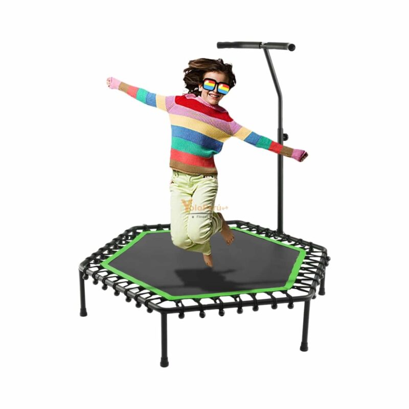 TRAMPOLIN HEXAGONAL CON SOPORTE 110CM DIAMETRO X 125CM ALTO MAX SPORT - Imagen 9