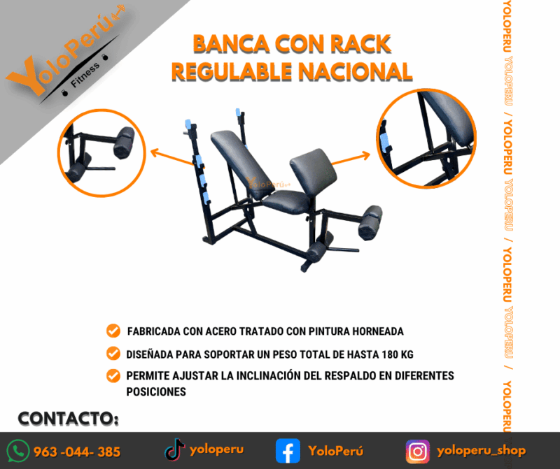 BANCA CON RACK REGULABLE NACIONAL - OFERTA - Imagen 3