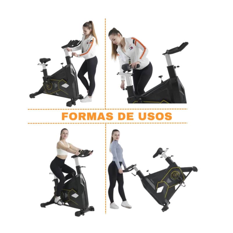 BICICLETA SPINNING DE 20KG PROFESIONAL TRANSFORMER BF SPG-1 - Imagen 7