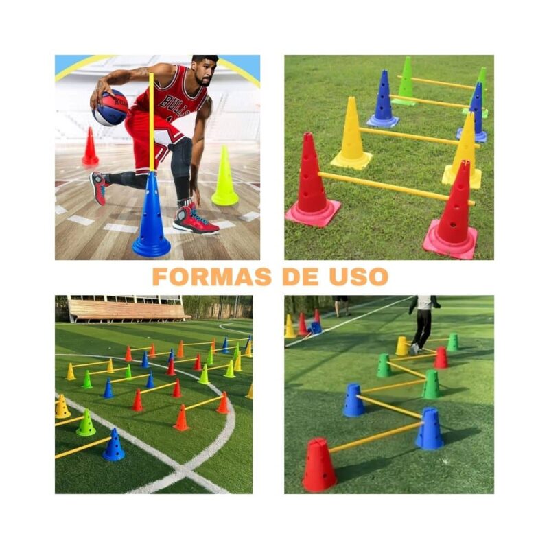 CONOS (SET 2 CONOS) C/HUECO Y VARILLA 1M - Imagen 2