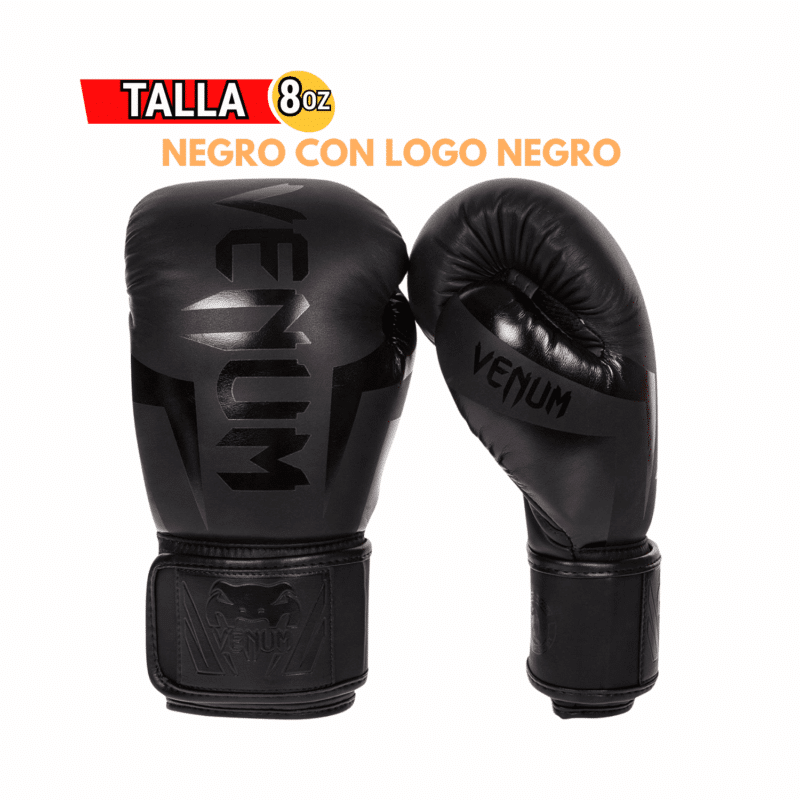 GUANTES DE BOX VENUM LOGO NEGRO - Imagen 4