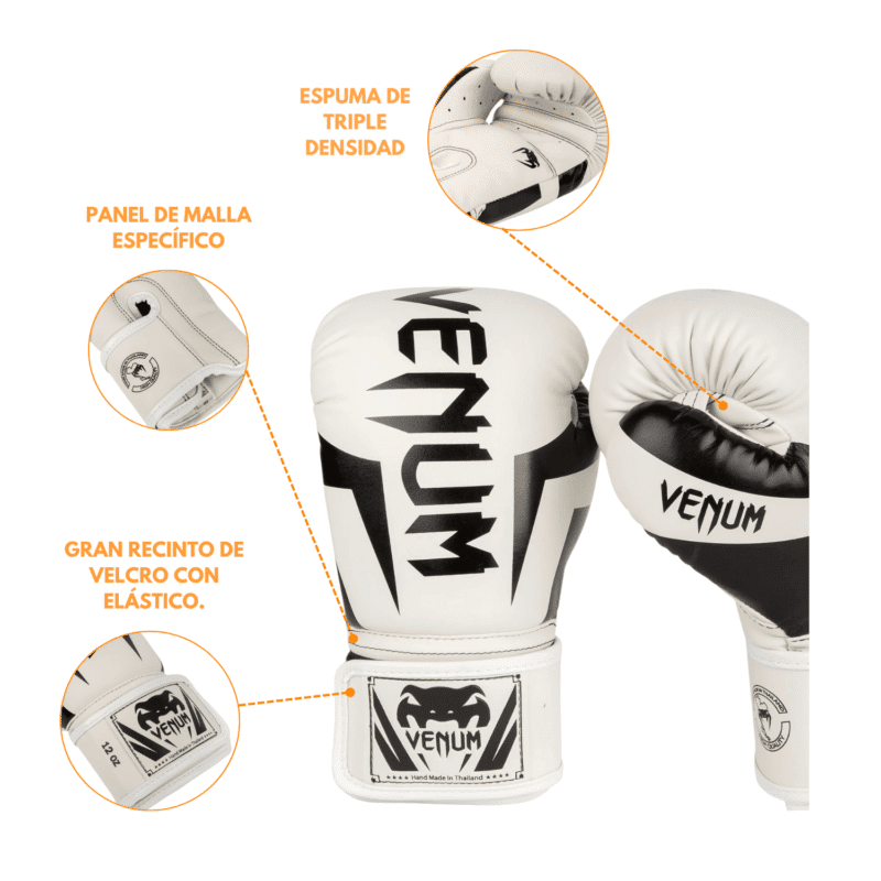 GUANTES DE BOX VENUM LOGO NEGRO - Imagen 8
