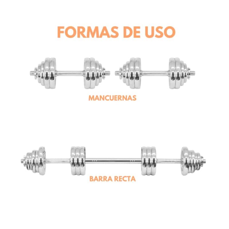 MALETIN DE MANCUERNAS 30KG CON ADAPTADOR - Imagen 4