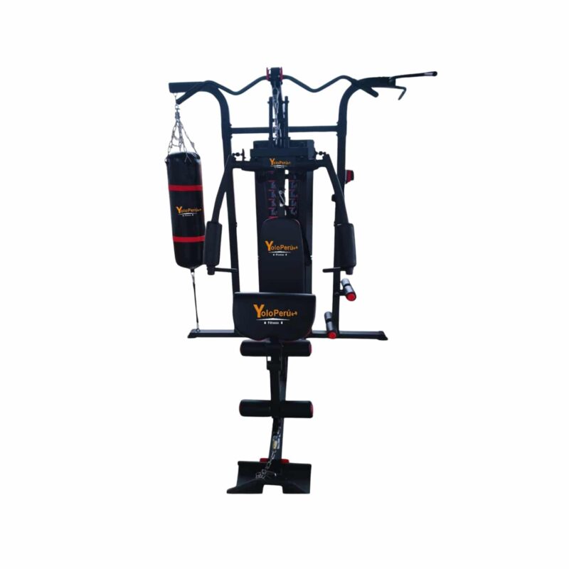 MINI GYM 3 ESTACIONES CON SACO DE BOX MHG6310P (6 PIEZAS) - Imagen 5