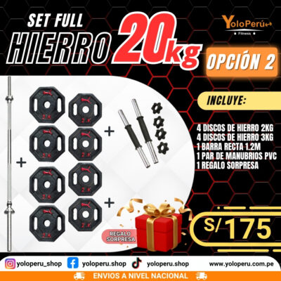 SET FULL HIERRO 20KG – OPCIÓN 2