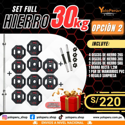 SET FULL HIERRO 30KG – OPCIÓN 2