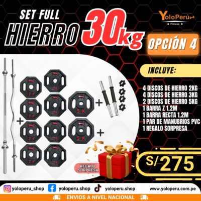 SET FULL HIERRO 30KG – OPCIÓN 4